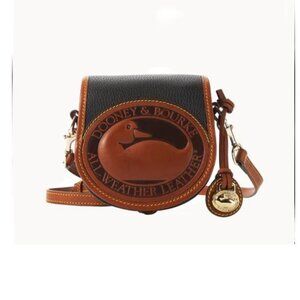 Dooney & Bourke Black All-Weather Pebbled Leather Duck Bag